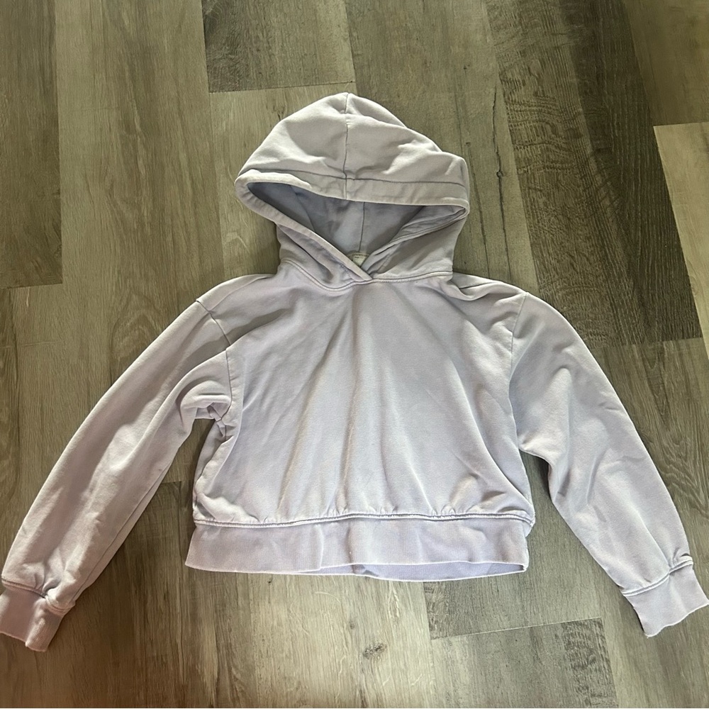Crewcuts Light Purple Cropped Hoodie